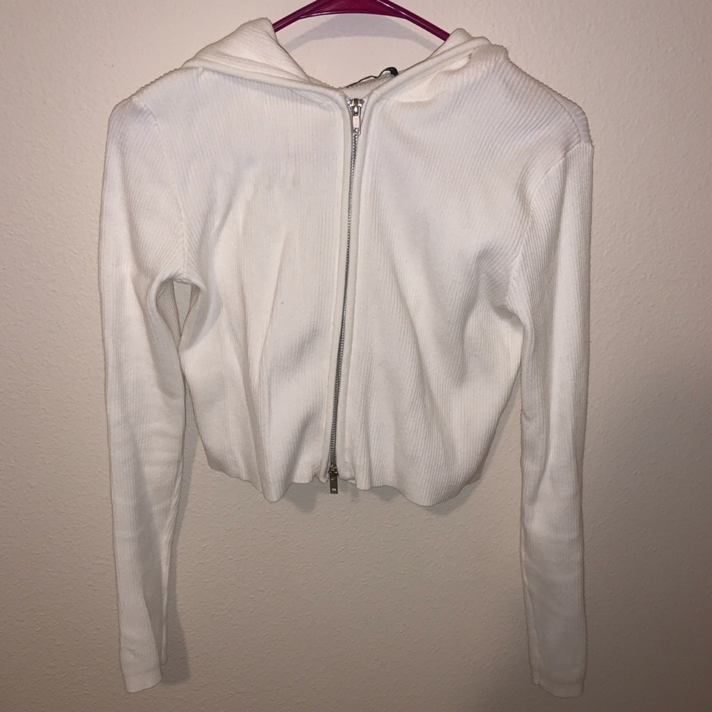 Brandy Melville cropped zip up